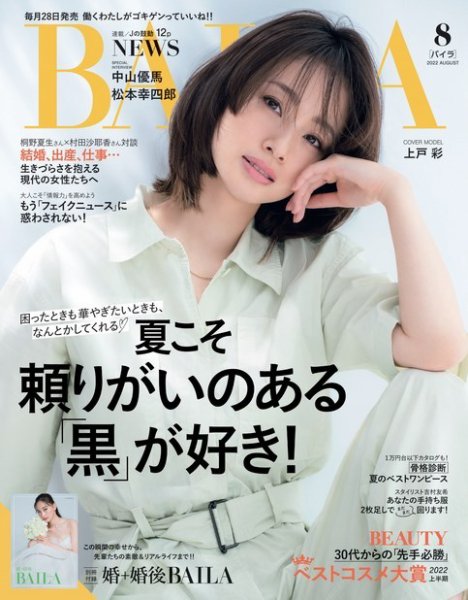 雑誌『BAILA』8月号に、ブルーアワーリップオイルが掲載されました